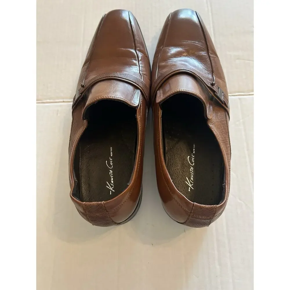 Kenneth Cole Men’s Size 9 Brown Loafers Leather Oxford‎ Shoes Dress